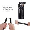 HSWOYEA Folding Walking Cane with Seat, Lightweight Three-Legged Cane Stool view 3