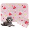 BVAGSS Washable Pet Urine Pads, 2 Reusable Puppy Training Pads, Highly Absorbent, XH081, 75 x 50 cm, Watermelon view 1