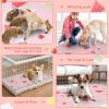 BVAGSS Washable Pet Urine Pads, 2 Reusable Puppy Training Pads, Highly Absorbent, XH081, 75 x 50 cm, Watermelon view 4