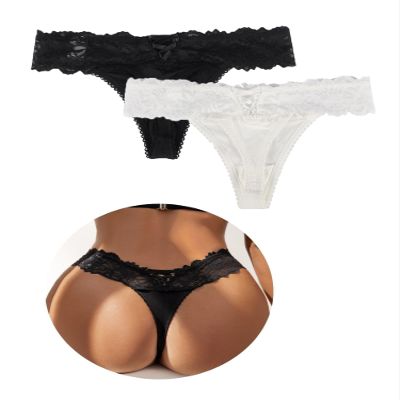 Comeondear Women's Lace Thong Underwear, XL-XXL