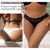 Comeondear Women's Lace Thong Underwear, XL-XXL view 2