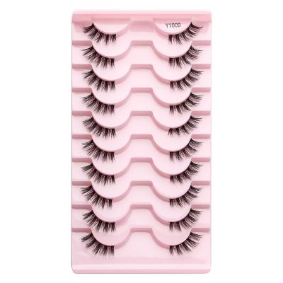 HEGGMKK Half-Lash False Eyelashes, 10 Pairs