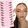 HEGGMKK Half-Lash False Eyelashes, 10 Pairs view 3