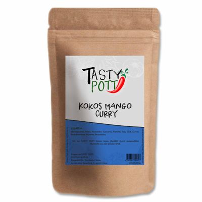 Tasty Pott Coconut Mango Curry, 500 g Refill Pouch