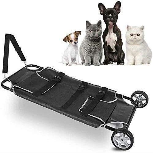 Pet Transport Stretcher for Dogs with Wheels
