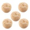 Sisal Sponge Balls, 5-Pack, Oval, Yellow, for Bathing view 1