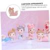 ULDIGI Pink Resin Girl Birthday Cake Topper view 4