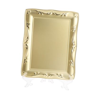 PLAFOPE Retro-Style Gold Metal Eyelash Display Holder for False Eyelashes and Extensions