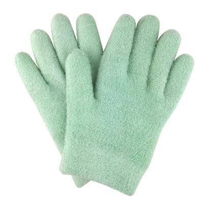 2 Pairs of Fabric and Gel Spa Gloves for Skin Care