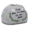 WOONEKY 2-Piece Resin Dog Memorial Flower Pots for Gardens and Outdoor Areas, Dog Grave Markers with Loving Design and “Dogs Leave Paw Prints on Our Hearts Forever” Saying view 3