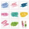 CRASPIRE 80-Piece Lip Balm Sticker Labels, 8 Watercolor Graffiti Designs view 1