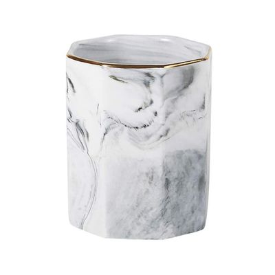 Jorzer Ceramic Marble Makeup Brush and Pen Holder