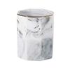 Jorzer Ceramic Marble Makeup Brush and Pen Holder view 1