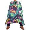 Haircut Cape with Zombie Faces, Washable, 164.8 x 140 cm view 2