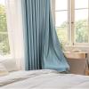 Bishilin Blackout Curtains with Grommets, 2-Pack, Blue, 132 x 244 cm, Linen Look view 4