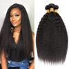 Yaki Straight 100% Brazilian Virgin Human Hair Bundles, 3-Pack, 8/10/12 in view 1