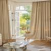 Bishilin Blackout Curtains with Grommets, 137 x 229 cm, Set of 2, Solid Light Brown view 4