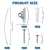 8-Pack Furniture Anti-Tip Straps, Metal Cabinet-to-Wall Anchors, Child Safety Kit view 2