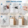 8-Pack Furniture Anti-Tip Straps, Metal Cabinet-to-Wall Anchors, Child Safety Kit view 4