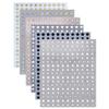 RAMGLYO 6-Sheet 3D Glitter Star Nail Stickers view 1