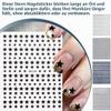 RAMGLYO 6-Sheet 3D Glitter Star Nail Stickers view 3