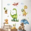 Tanlaby Dinosaur Watercolor Jungle Animal Wall Stickers view 4