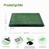 Indoor Dog Toilet with Artificial Grass and Urine Divider, 64 x 51 cm view 2