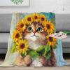Beautiful Cat 3D Soft Flannel Throw Blanket, 60 x 80 in (150 x 200 cm) view 2