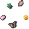 Crocs Jibbitz Charms for Shoes and Sandals, Colorful Accessories, 5-Pack, Synthetic Material view 1