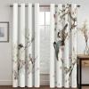 HNYDM Bird and Flower Window Curtains, Traditional Chinese-Inspired Decor, Blackout, 2 x 117 x 230 cm view 2