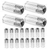20 Plastic Pill Bottles, Silver, for Travel view 1