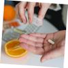 20 Plastic Pill Bottles, Silver, for Travel view 2