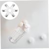 20 Plastic Pill Bottles, Silver, for Travel view 3