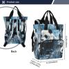 LINNIKEEEE Snow Watercolor Panda Diaper Backpack view 4