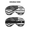Black and White Eye Mask with American Flag view 2
