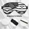 Black and White Eye Mask with American Flag view 4
