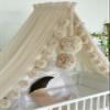 Baby Fancyroom Canopy for Crib, Premium Tulle, Light Beige view 2