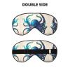 Blue and Purple Octopus Sleep Mask, Unisex, Zero Eye Pressure view 2