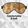 World Map Sleep Mask, Unisex, Pressure-Free Eye Mask for Travel view 3