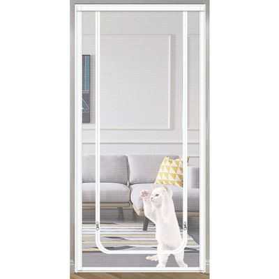 DTREEL Cat Mesh Gate, Thickened Pet Safety Barrier, Cat-Resistant Mesh Door, 85 x 200 cm, B
