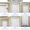 DTREEL Cat Mesh Gate, Thickened Pet Safety Barrier, Cat-Resistant Mesh Door, 85 x 200 cm, B view 4