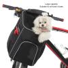 Water-Resistant, Breathable Removable Dog Carrier Bicycle Basket for Outdoor Travel (Black) view 2