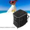 Water-Resistant, Breathable Removable Dog Carrier Bicycle Basket for Outdoor Travel (Black) view 4