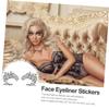 Temporary Eye Tattoos, 5 Pairs, Black Paper, for Cosplay and Concerts view 3