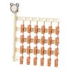 TYCIONG Foldable Wall-Mounted Sock Dryer, Multi-Clip, 4-Tier, Cream view 1
