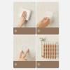 TYCIONG Foldable Wall-Mounted Sock Dryer, Multi-Clip, 4-Tier, Cream view 4