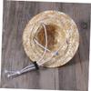 INOOMP 2-Piece Pet Sombrero Straw Hats for Small Dogs and Cats, Adjustable Sun Protection Hats for Garden and Beach view 4