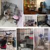 Indoor Cat Cage, DIY Metal Wire Enclosure with Door for Kittens and Small Animals, Large Playpen for 1–3 Cats view 3