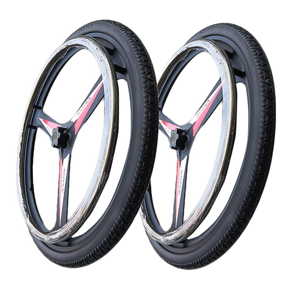 Pair of 24 x 1.75 Rear Wheels for Wheelchairs