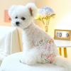 Dog Diapers for Females, Size S, Washable with Floral Design view 3